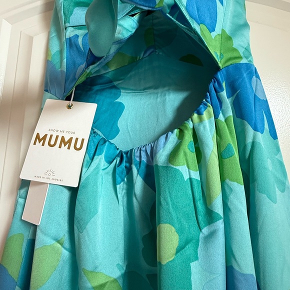 Show Me Your Mumu Mina Midi Dress Women’s Small Blue Piccadilly Floral - Picture 6 of 7